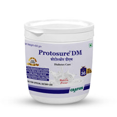 Protosure DM – Diabetic Nutrition Support | High Fiber & Whey Protein | 400g Vanilla Flavor | Plant Based