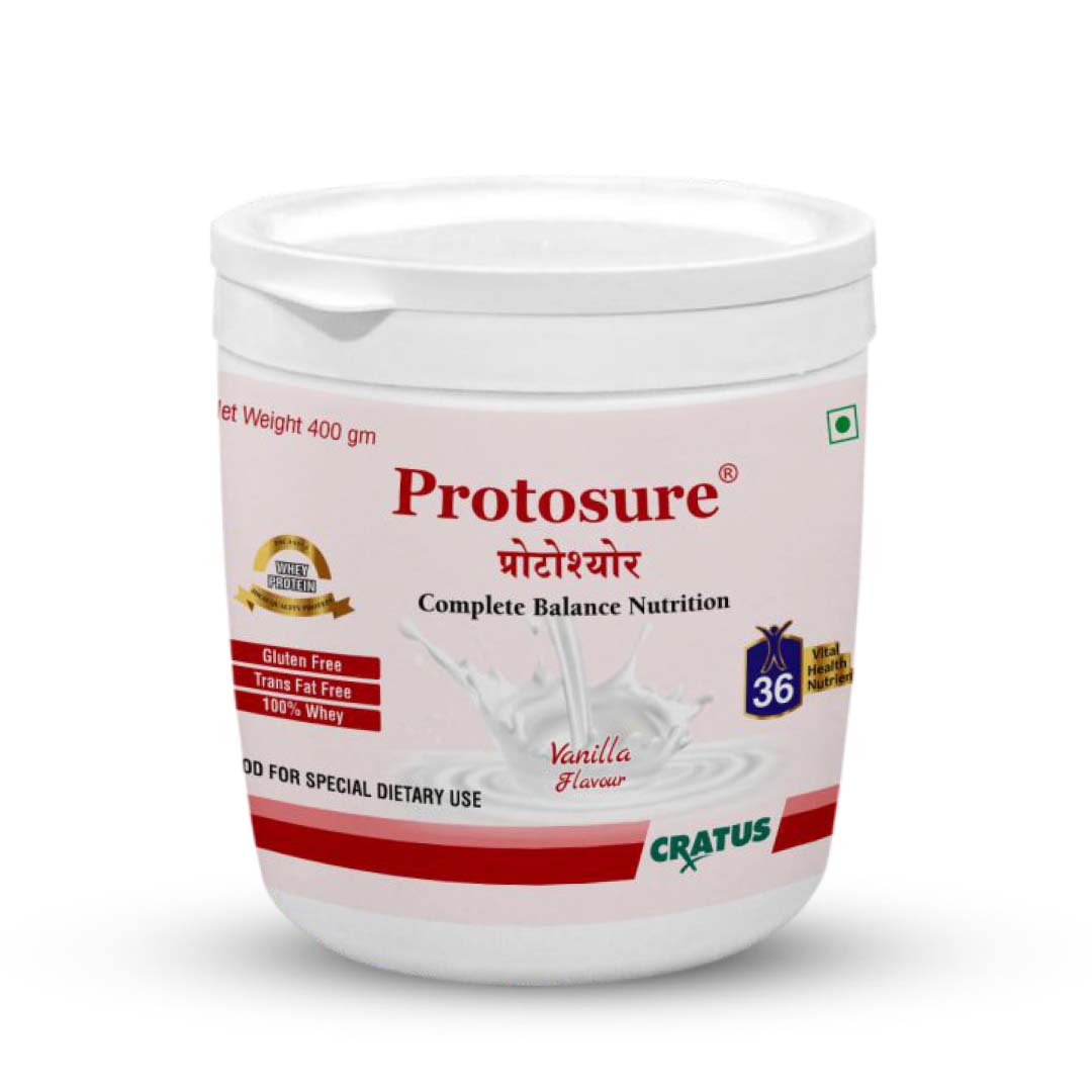 Cratus Protosure – High Protein & Calorie Supplement | Gluten & Trans Fat Free | Plant Based