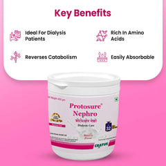 Protosure Nephro – Dialysis Care Nutrition | Kidney Support Supplement | Fortified with Amino Acids | Plant Based