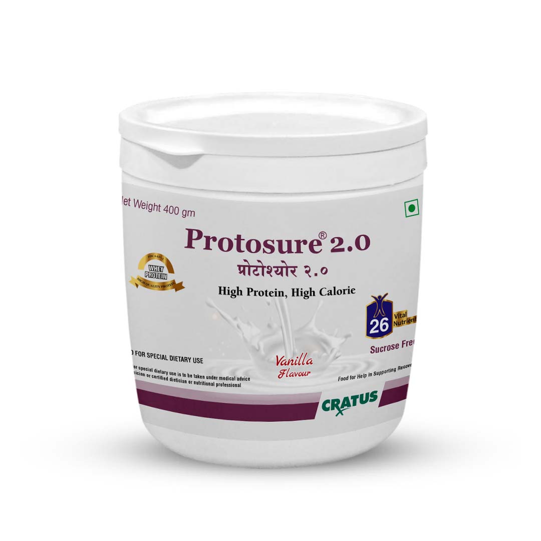 Cratus Protosure 2.0 – Diabetes Management Nutrition | High Protein & Calories | Low GI |Plant Based