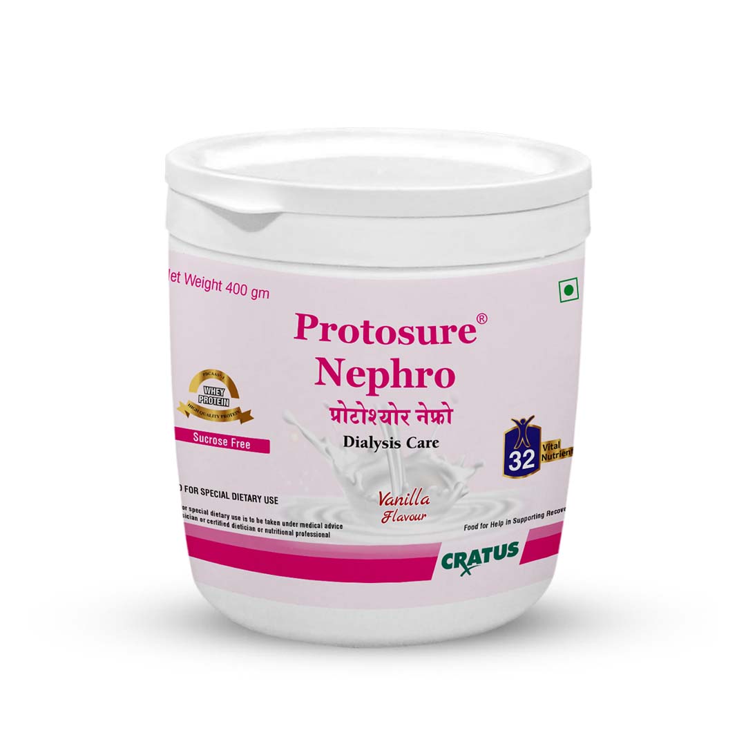 Protosure Nephro – Dialysis Care Nutrition | Kidney Support Supplement | Fortified with Amino Acids | Plant Based