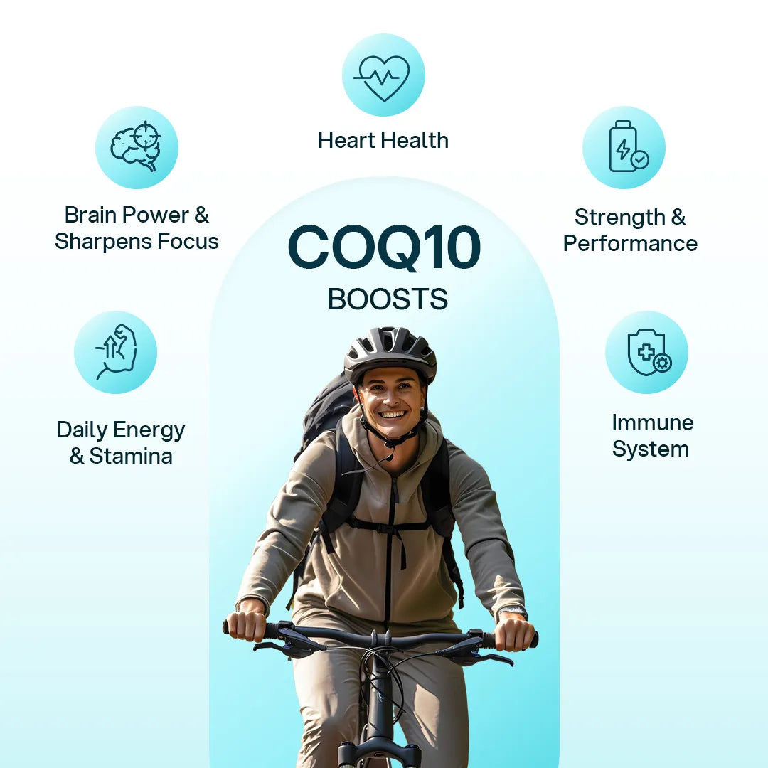 CoQ10 For Sperm Health | Male Fertility Support | CoQ10 200mg, L- Carnitine 1000mg