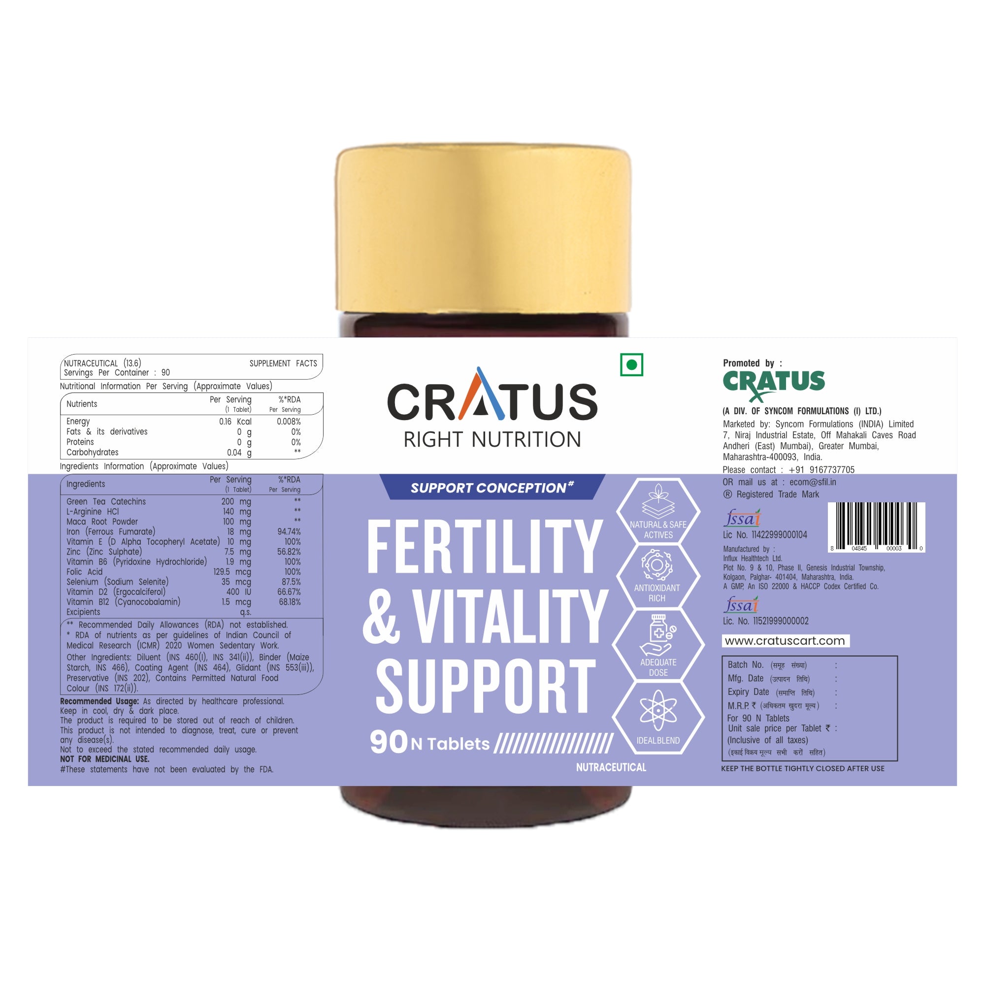 Fertility & Vitality – 90 Tablet