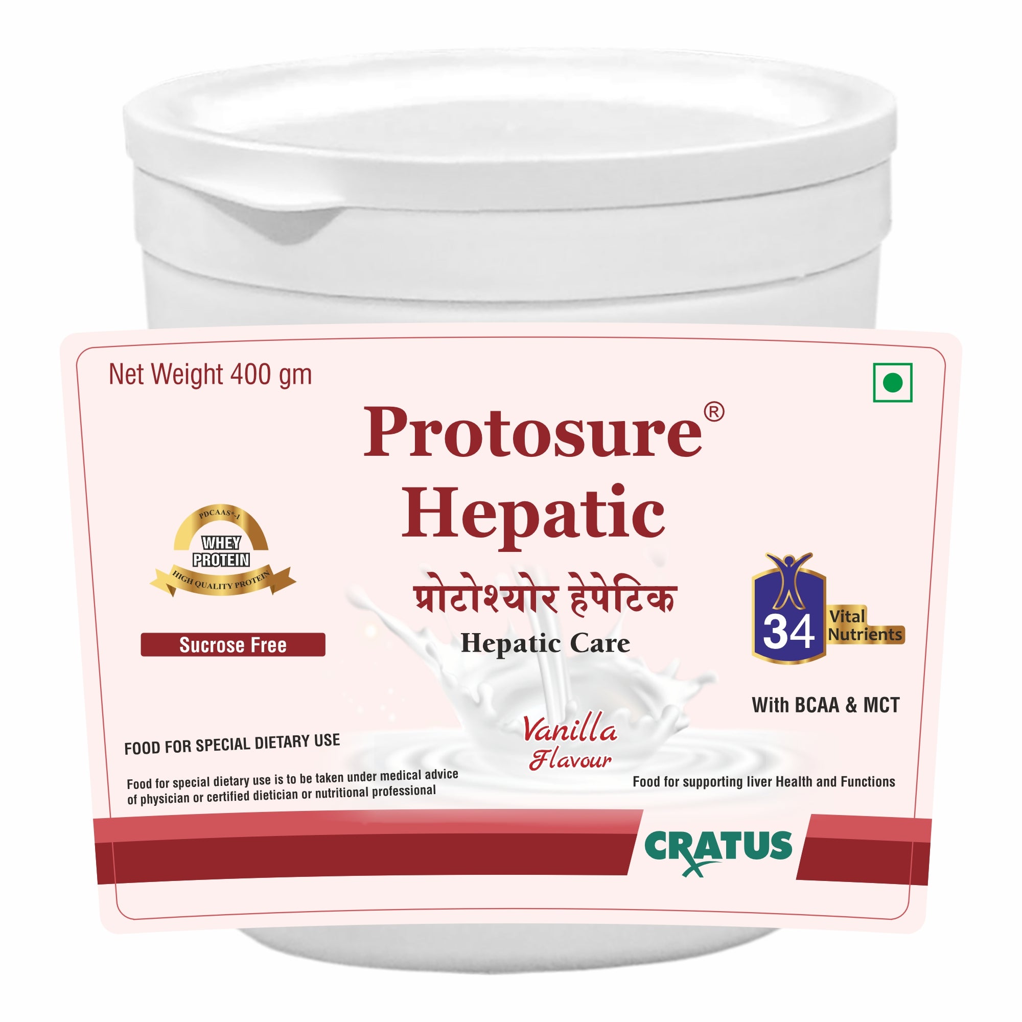 Protosure Hepatic - 400g - Premium 100% Whey Protein Powder for Ultimate Nutrition.