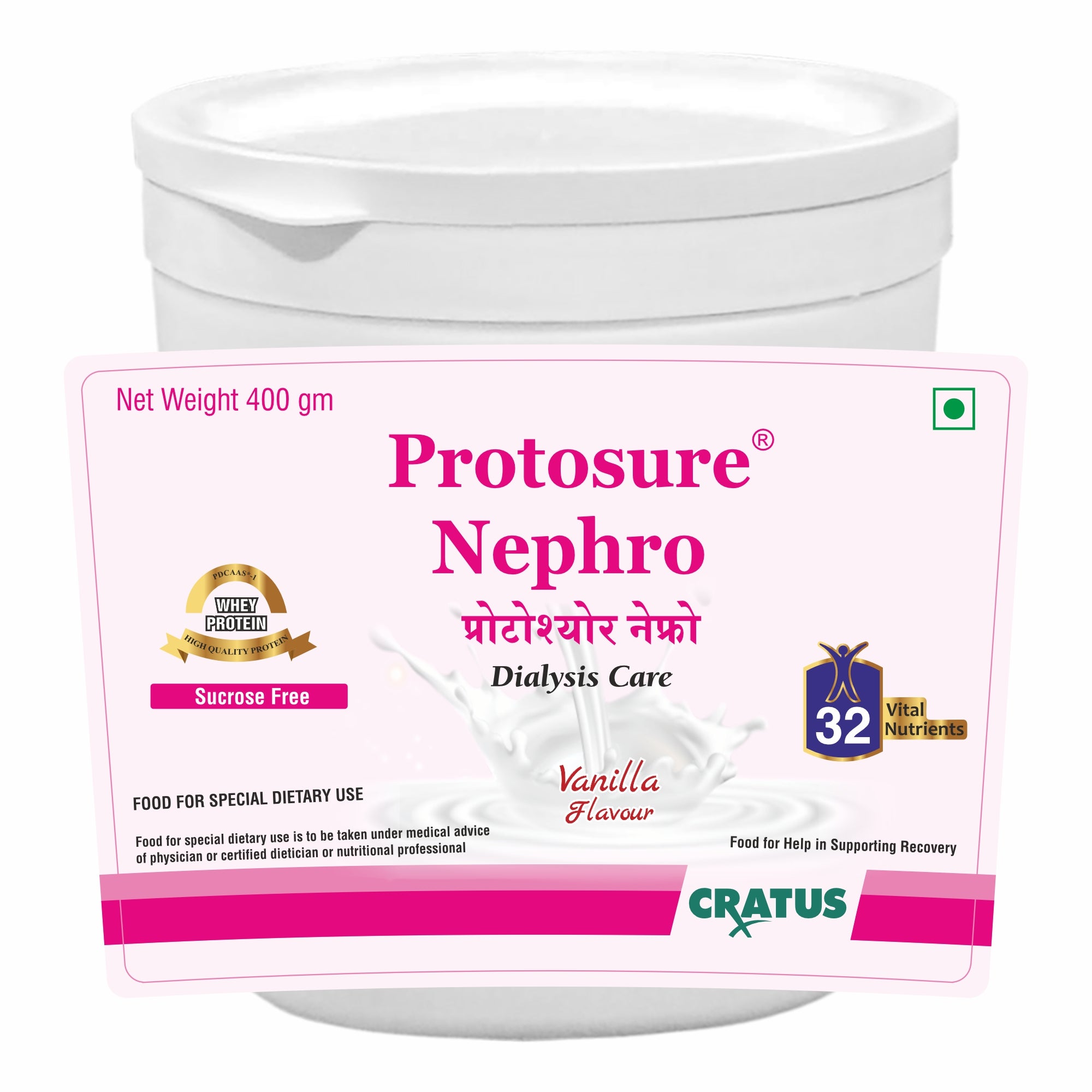 Protosure Nephro - 400g - Premium 100% Whey Protein Powder for Ultimate Nutrition.