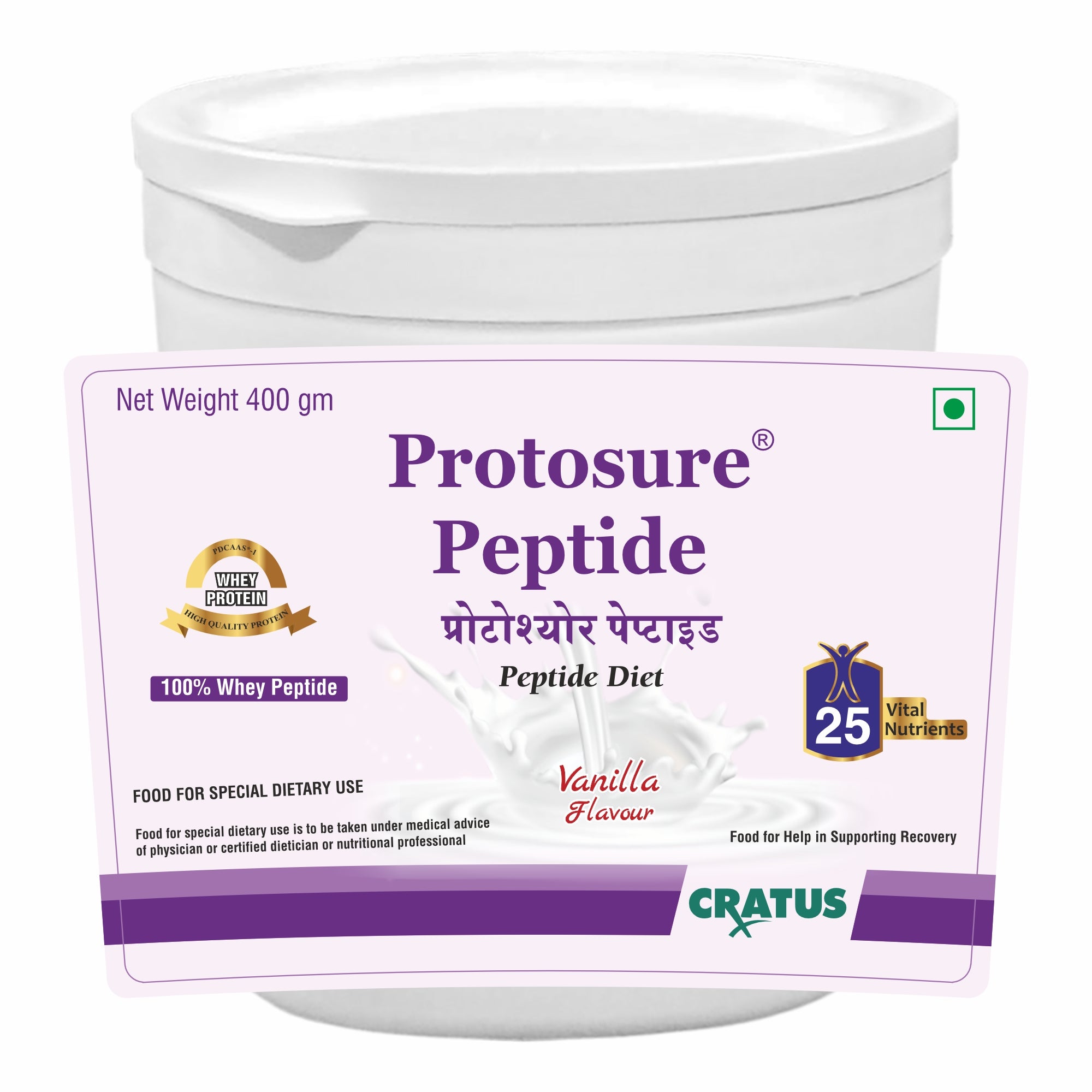 Protosure Peptide - 400g - Premium 100% Whey Protein Powder for Ultimate Nutrition.