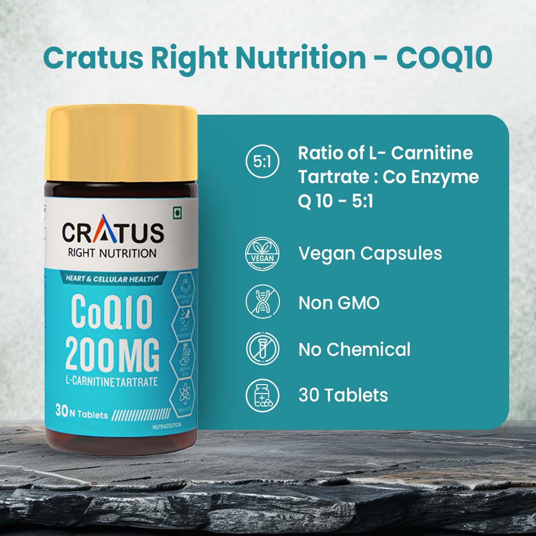 CoQ10 200mg | Boost Energy & Muscle Recovery Cratus Store CoQ10 200mg | Boost Energy & Muscle Recovery Cratus Store