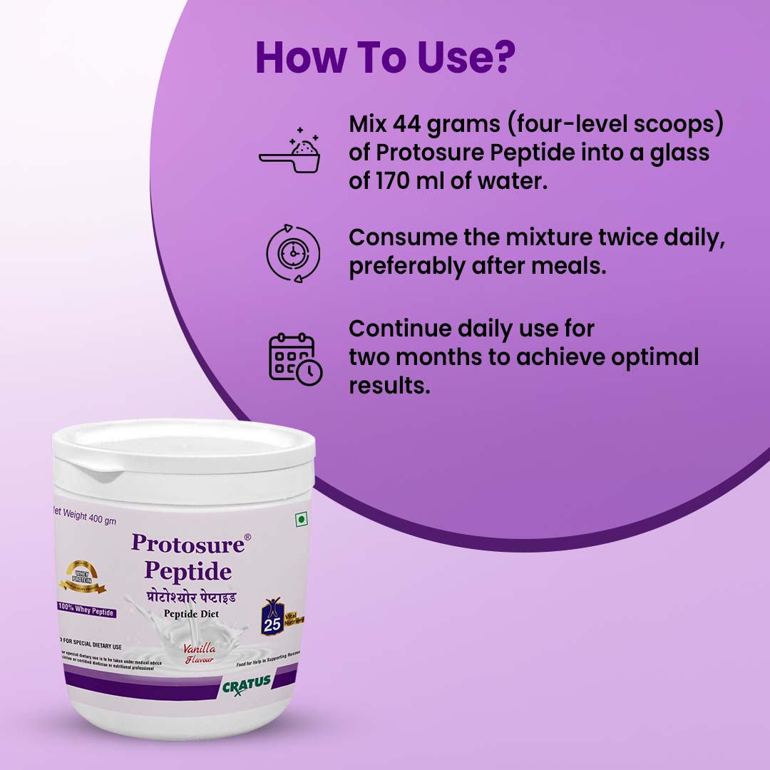 Protosure Peptide - 400g - Premium 100% Whey Protein Powder for Ultimate Nutrition.