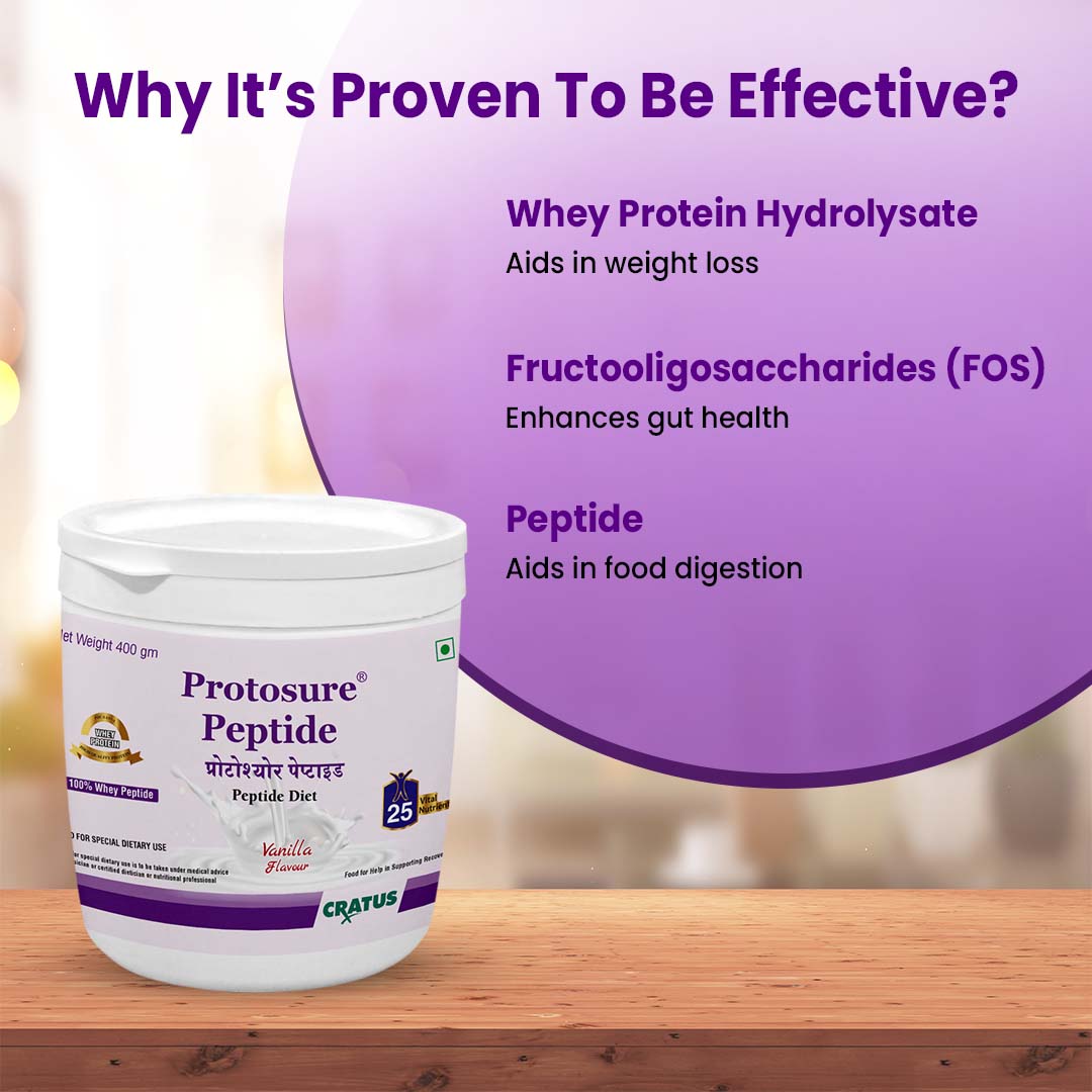 Protosure Peptide - 400g - Premium 100% Whey Protein Powder for Ultimate Nutrition.